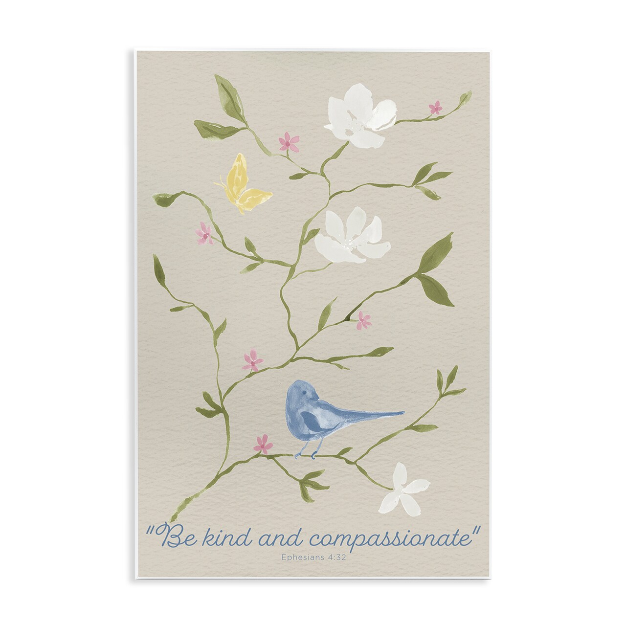 Stupell Industries Floral Be Kind & Compassionate Wall Plaque Design by Lucille Price